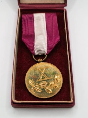 Medal – Za Długoletnią Służbę (X lat) – Polska, 1938 rok