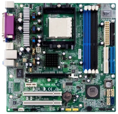 PŁYTA GŁÓWNA MSI MS-7168 s.939 DDR PCI-E SATA VGA