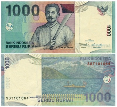 INDONEZJA 1000 RUPII 2000/2012 P-141l UNC