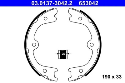 ZAPATAS DE TAMBOR DE FRENADO DE MANO NISSAN PATHFINDER 2,5-3,0 DCI/4,0 05- 03.0137-30  