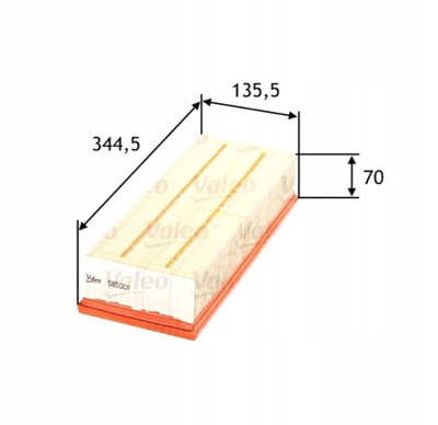 Фільтр повітря valeo do skoda octavia superb yeti фото №1