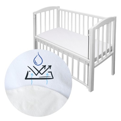 Ochraniacz wodoodporny na materac do łóżeczka dostawnego 90x40 kołyski
