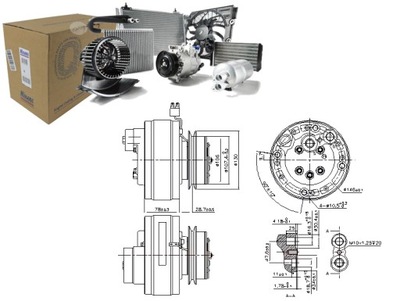 COMPRESOR DE ACONDICIONADOR MERCEDES 123 C123 123 T-MODEL S123 123 W123  