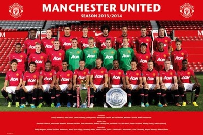 Plakat ścienny Manchester United 13/14 91,5x61 cm