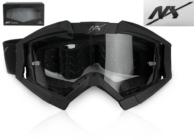 NX GOGLE MOTOCYKLOWE CROSS ANTI-FOG ATV QUAD | CERTYFIKAT| PINY POD ZRYWKI