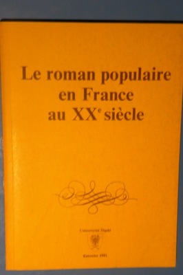 ROMANISTYKA/ Le roman populaire en France / Simenon Queneau