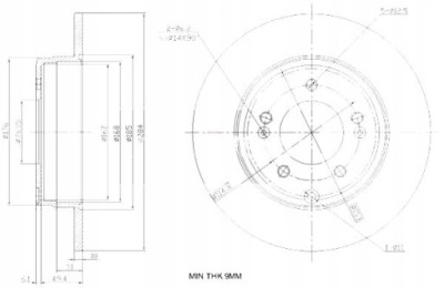 Гальмівні диски ham. 2szt hyundai t. sonata 05- grandeur 11 фото №1