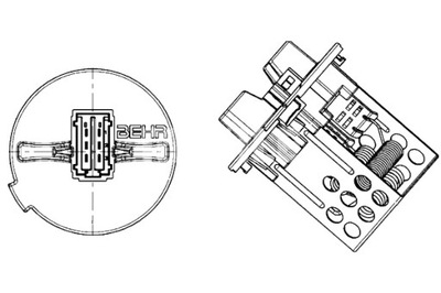 MAHLE ELEMENTO DIRECCION SOPLADORES RESISTENCIA CITROEN C4 C4 GRAND  