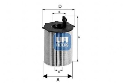 UFI FILTER OILS AUDI A6 3.0TDI 11- UFI  