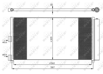 RADUADOR DE ACONDICIONADOR NRF 35500  