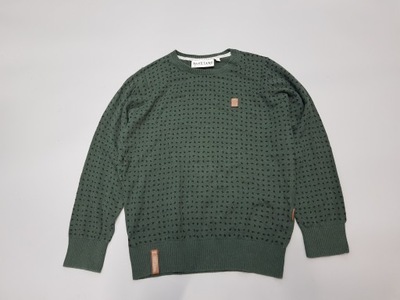 NAKETANO sweter damski sweatshirt zielony 100% bawełna XL