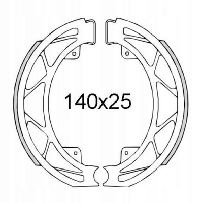 ZAPATAS DE TAMBOR DE FRENADO RMS PIAGGIO SKIPPER 125 ST  