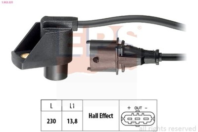 SENSOR POSICIÓN ROLLO DISTRIBUCIÓN OPEL 1-953-331  