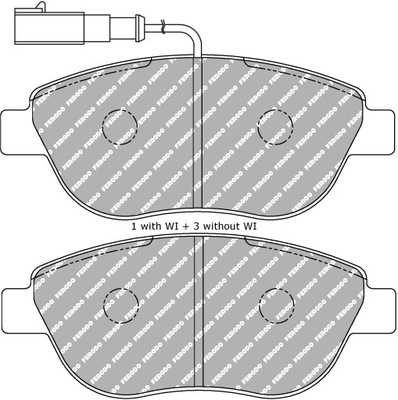 FDS1467 DS.PERFORMANCE FERODO PADS FIAT FRONT  