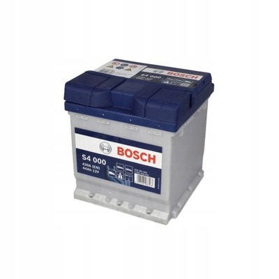 АККУМУЛЯТОР BOSCH 44AH 420A S4 FIAT BOSCH 0 092 S40 001 MOŻLIWY DOWÓZ МОНТАЖ