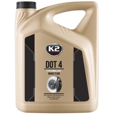 K2 DOT-4 Płyn hamulcowy Brake Fluid 5L