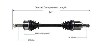 Приводной вал приводная правый  chrysler 300c 2005-2023 awd фото №1