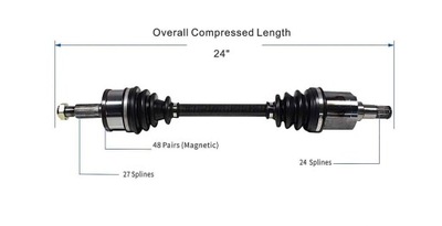 Привідний вал привідна права dodge charger 2007-2023 awd фото №1