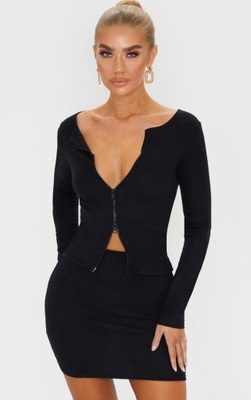 PRETTYLITTLETHING SWETEREK CZARNY 32 XXS 1VAD