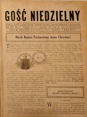 Gość niedzielny. 1937