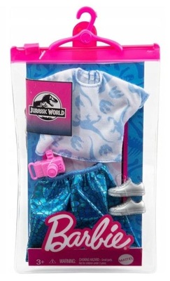 Zestaw UBRANEK Mattel Barbie Jurassic World 4 Elementy