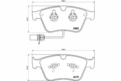 TEXTAR КОЛОДКИ ГАЛЬМІВНІ BENTLEY ПЕРЕД CONTINENTAL