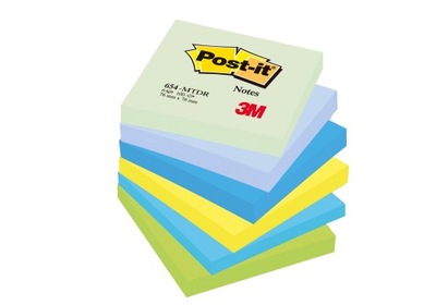 Bloczek samoprzylepny POST-IT (654-MTDR) 76x76 mm MIĘTA --PO 5502--