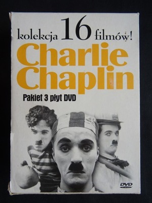 Charlie Chaplin - kolekcja 16 filmów - 3x DVD - zestaw