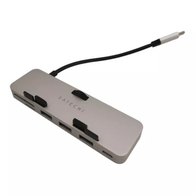 SATECHI TYPE-C CLAMP HUB PRO SILVER DO IMACA