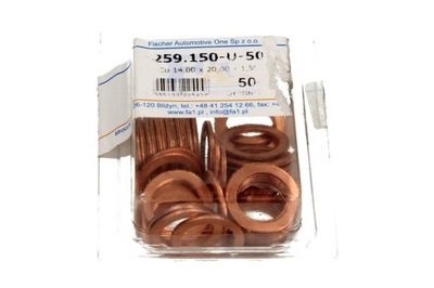 LININGS COPPER 14X20X1,5MM 50SZT. 259.150-U-50  