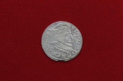 Polska srebro Trojak 1593 Ryga Zygmunt III Waza