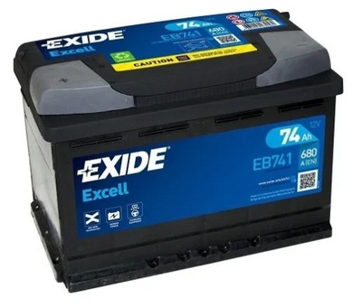 АККУМУЛЯТОР EXIDE EXCELL 74AH 680A EB741 L+