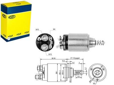 CONMUTADOR ELECTROMAGNÉTICO ARRANCADOR DAF DEUTZ IHC - BOSCH MAGNETI  