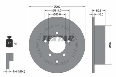 92202903 DISCO DE FRENADO DODGE CALIBER 06-  