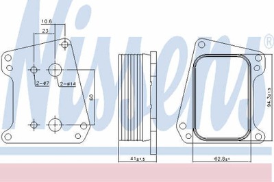 РАДИАТОР МАСЛА NISSENS 90983