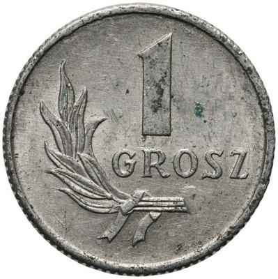 Polska, PRL, 1 grosz 1949, st. 2+