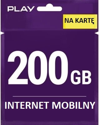 Play internet mobilny na kartę 2G 3G 4G LTE 200GB