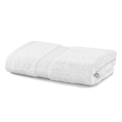 Ręcznik gładki chłonny z bawełny Biały 50x100cm
