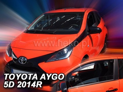 DEFLECTORES HEKO TOYOTA AYGO 5D DE 2014 2 PIEZAS  