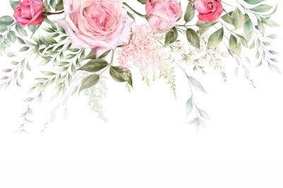 Fototapeta róże, kolorowe róże, wiszące kwiaty