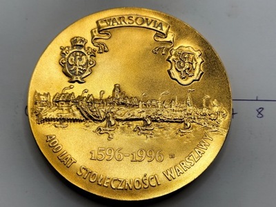 MEDAL 400 LAT STOŁECZNOŚCI WARSZAWY NR 887