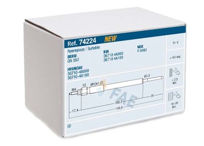 Свеча накаливания fae 74224 фото №1