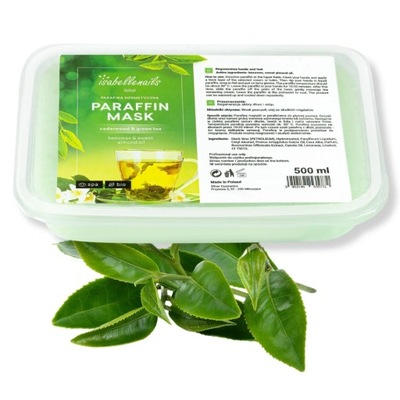 Parafina kosmetyczna do stóp dłoni 500ml zapachowa ZIELONA HERBATA green te