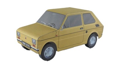 MODEL KARTONOWY SAMOCHÓD FIAT 126P EXTRA MODEL