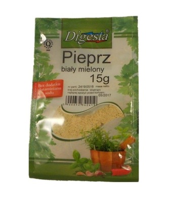 Pieprz biały mielony 15g