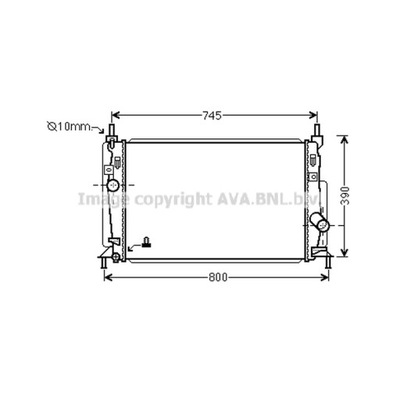 CHLODNICA, SISTEMA AUŠINIMO VARIKLIO AVA QUALITY COOLING MZ2246 