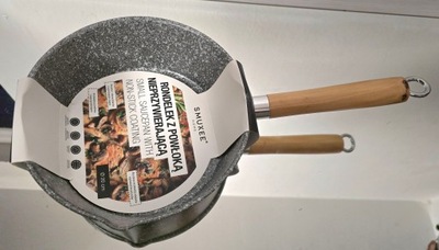 Rondel rondelek 20 cm z pow nieprzywierającą kolor marmurowy