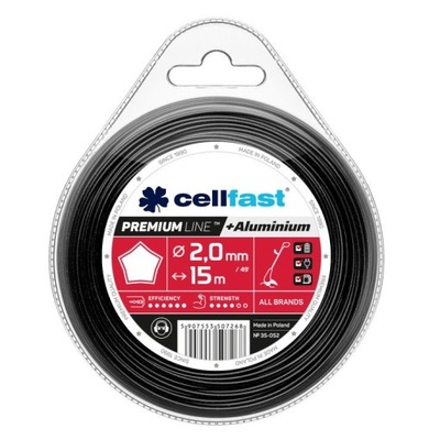 Żyłka tnąca Premium do podkaszarek 3mm 80m gwiazdka Cellfast 35-059