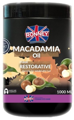 RONNEY Macadamia Maska do włosów suchych łamliwych