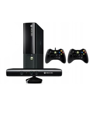 Konsola Xbox 360E 250GB w zestawie z 2 kontrolerami oraz Xbox Kinect